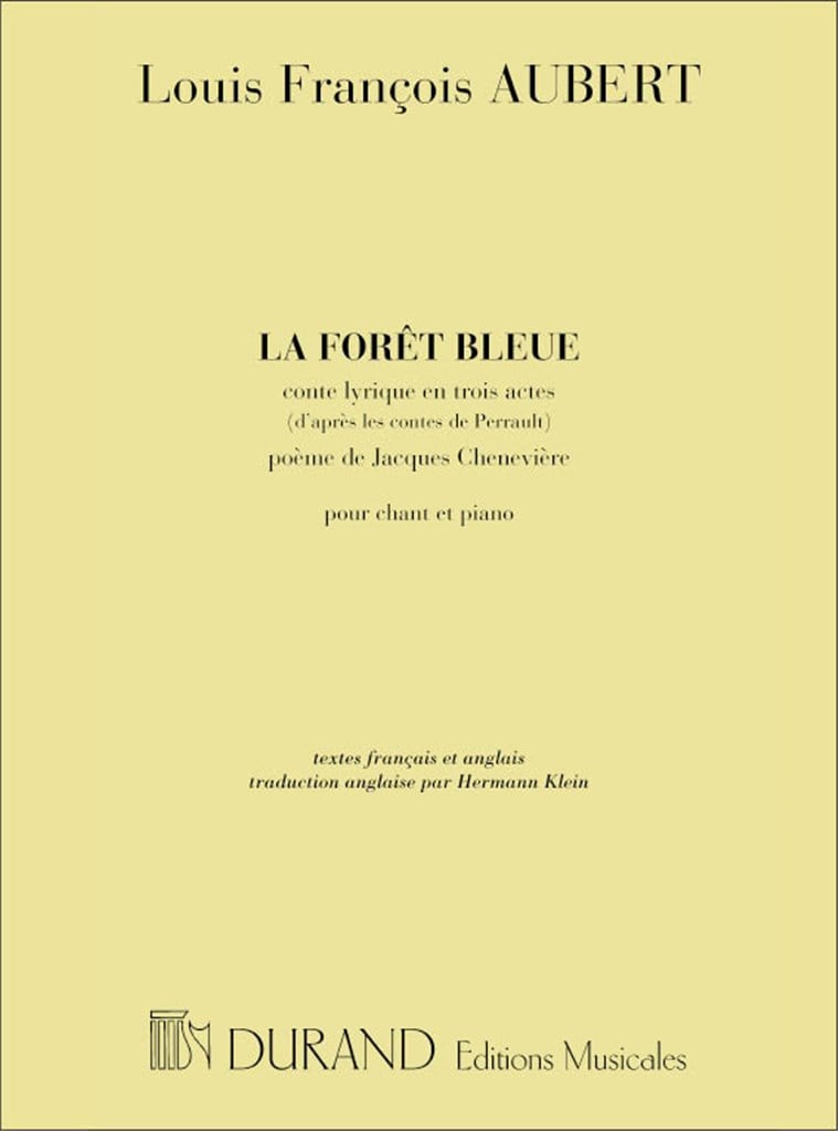 La Foret Bleue Chant-Piano